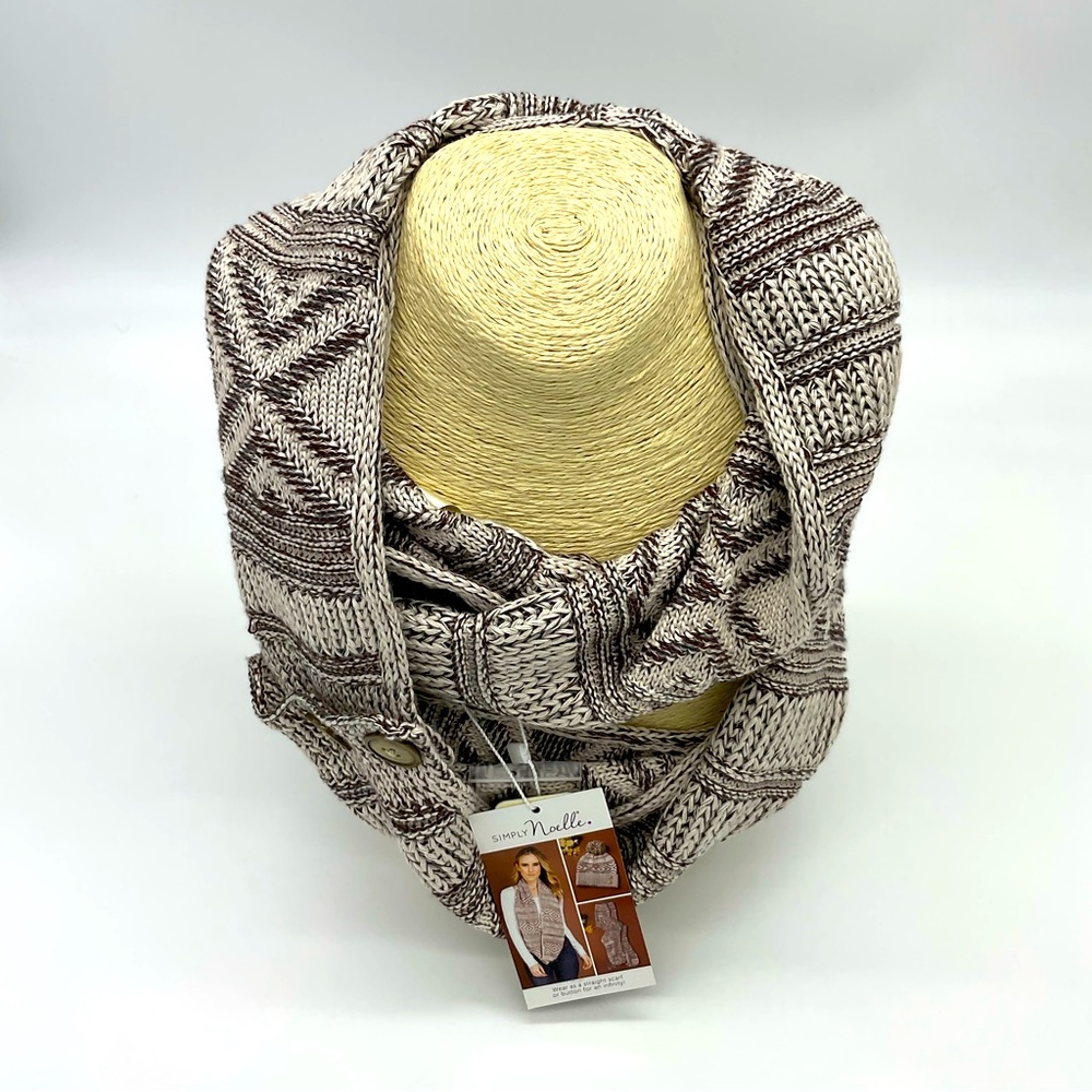 NWT Simply Noelle Soft Convertible Infinity Scarf